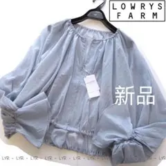 新品LOWRYS FARM ボリューム袖シアーギャザーブルゾン/BLのサムネイル