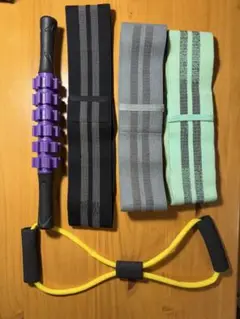 トレーニングバンドセットとローラー