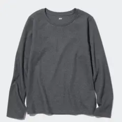 スムースストレッチコットンクルーネックT ダークグレー　L 459785