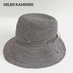 HELEN KAMINSKI ラフィアハット グレー 麦わら帽子 リボンのサムネイル