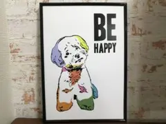 アートポスター　BE HAPPY