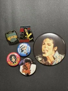Michael Jackson 缶バッジ 6点セット 비매품 レア物あり