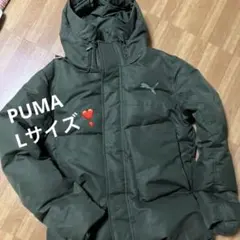 Puma オリーブグリーン ダウンジャケット、PUMAダウンコート