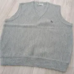 GrandSlam グレー ベスト ペンギン刺繍