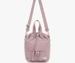 韓国ノースフェイス　2wayショルダーバッグ　グレイッシュピンク