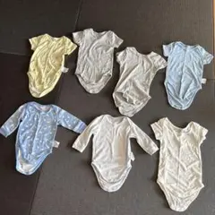 ロンパース　半袖80cm 4枚、長袖70cm 2枚