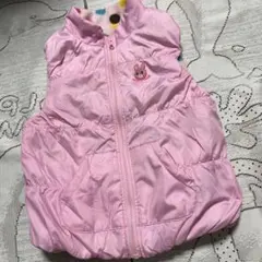 美品♡ミキハウスホットビスケッツ♡リバーシブル　ピンクベスト♡１２０