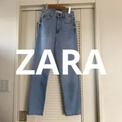 ZARA ライトブルーデニム　ストレート　34 未使用品
