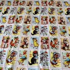 ‪ஐ‬⋆*レトロなアメリカンアニマル パネル柄 生地約45×110