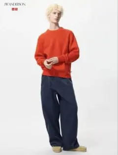 UNIQLO JW ANDERSON コーデュロイワークパンツ　ネイビー　M