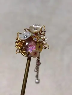 花のキラキラかんざし