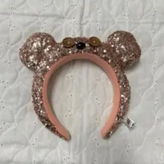 クマ耳スパンコールカチューシャ