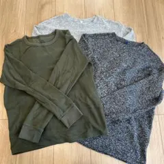 UNIQLO 長袖カットソー 3枚セット 150cm