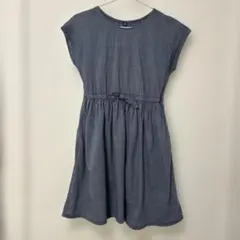 ユニクロ　150サイズ　半袖ワンピース ネイビー　UNIQLO 子供服　女の子