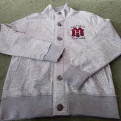 513）Tommy Hilfiger グレー カーディガン L