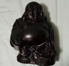 布袋様 置物 縁起物 木製調