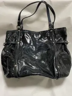 COACH コーチ シグネチャー エナメル ワンショルダーバッグ y2k - メルカリ