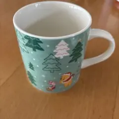 プーさん　クリスマスマグカップ 2007年
