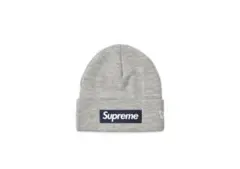 Supreme New Era グレー ビーニー