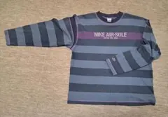 NIKE　ボーダー　長袖Tシャツ　L　ネイビー系　 AIR-SOLE