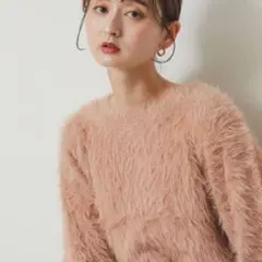 SENSE OF PLACE クルーネックフェザーセーター