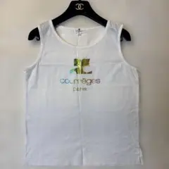 クレージュ 21【M】 タンクトップ Tシャツ ラメ ロゴプリント 春夏 y2k