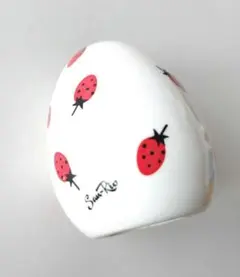 【ジャンク品】サンリオ旧ロゴ　いちご　陶器　置物　昭和レトロのサムネイル