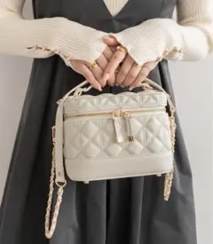 RANDA ランダ　ランダ キルティング 2WAYバニティバッグ