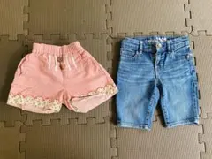 女の子 ハーフパンツ 2点セット