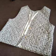 新品　サマンサモスモス　花柄リバーシブル中綿ベスト