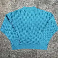 シェットランドウール メッシュニット