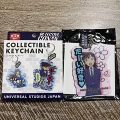 コナン　USJ 限定グッズ　コレクタブル　キーチェーン　毛利蘭