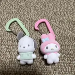 サンリオ　カラフルカラビナマスコットチャーム　マイメロディ　ポチャッコ