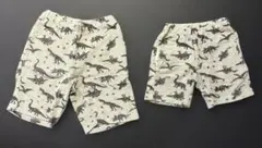 【BREEZE】恐竜柄ハーフパンツ2枚セット 90・120 キッズ 男の子