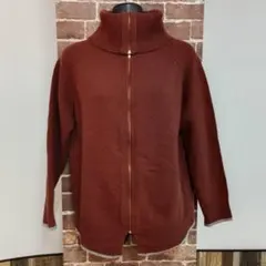 バルコニー アンド ベッド　　ジャンパー　ブラウン　フリーサイズ　フロントジップ