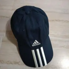 adidas 濃紺キャップ 3本ライン　子供用