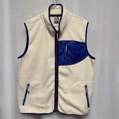 チャムス　ベスト　フリース　メンズL オフホワイト　チャムスベスト