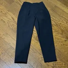 GU タックテーパードパンツ ブラック S