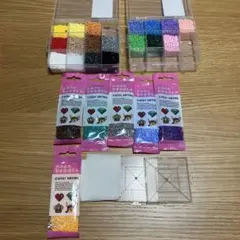 ナノビーズセット 多色 未開封有収納ケース プレート アイロンペーパー付き