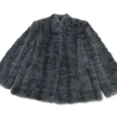 極美品✨️ エンバ　染めミンク　毛皮 コート　ゆったり　リアルファー　高級