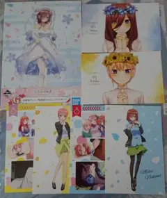 五等分の花嫁 イラストボード&ポストカード 一花 三玖