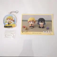 鬼滅の刃我妻善逸　アクリルキーホルダー・るかっぷブロマイド