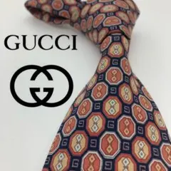 【美品】GUCCI/グッチ　ネクタイ　G柄