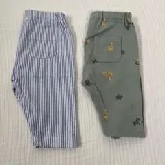 五分丈レギンスパンツ　80