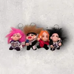 【傷や汚れあり】X JAPAN　4体セット　キーホルダー