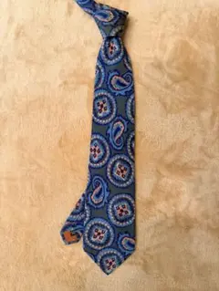 RYKIEL HOMME ソニア・リキエル ペイズリー柄ネクタイ グレーブルー