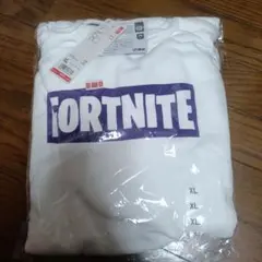 FORTNITE ホワイト パーカー 。XLサイズ。ユニクロコラボ新品タグ付き。