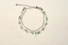 apatite y2k fairy grunge cross bracelet❤︎