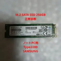 Samsung M.2 SATA SSD 256GB 正常診断