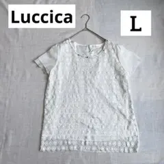 Luccica ルチカ　半袖レースブラウス　レースカットソー　レーストップス　Lのサムネイル